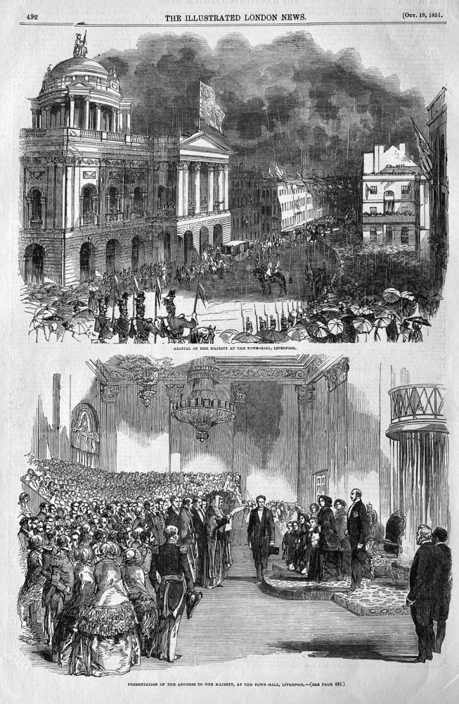 Her Majesty's Visit to Liverpool.  1851.