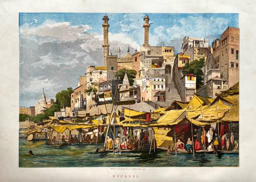 Benares. India. From a Drawing by W. Carpenter. jun.  1857.