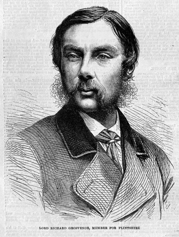 Lord Richard Grosvenor,  Member for Flintshire.  1864.