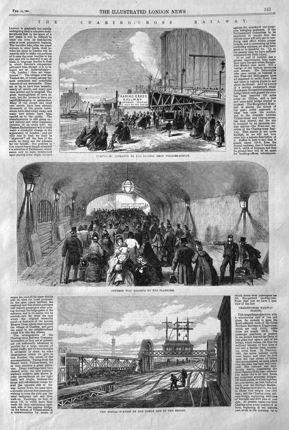 The Charing-Cross Railway.  1864.