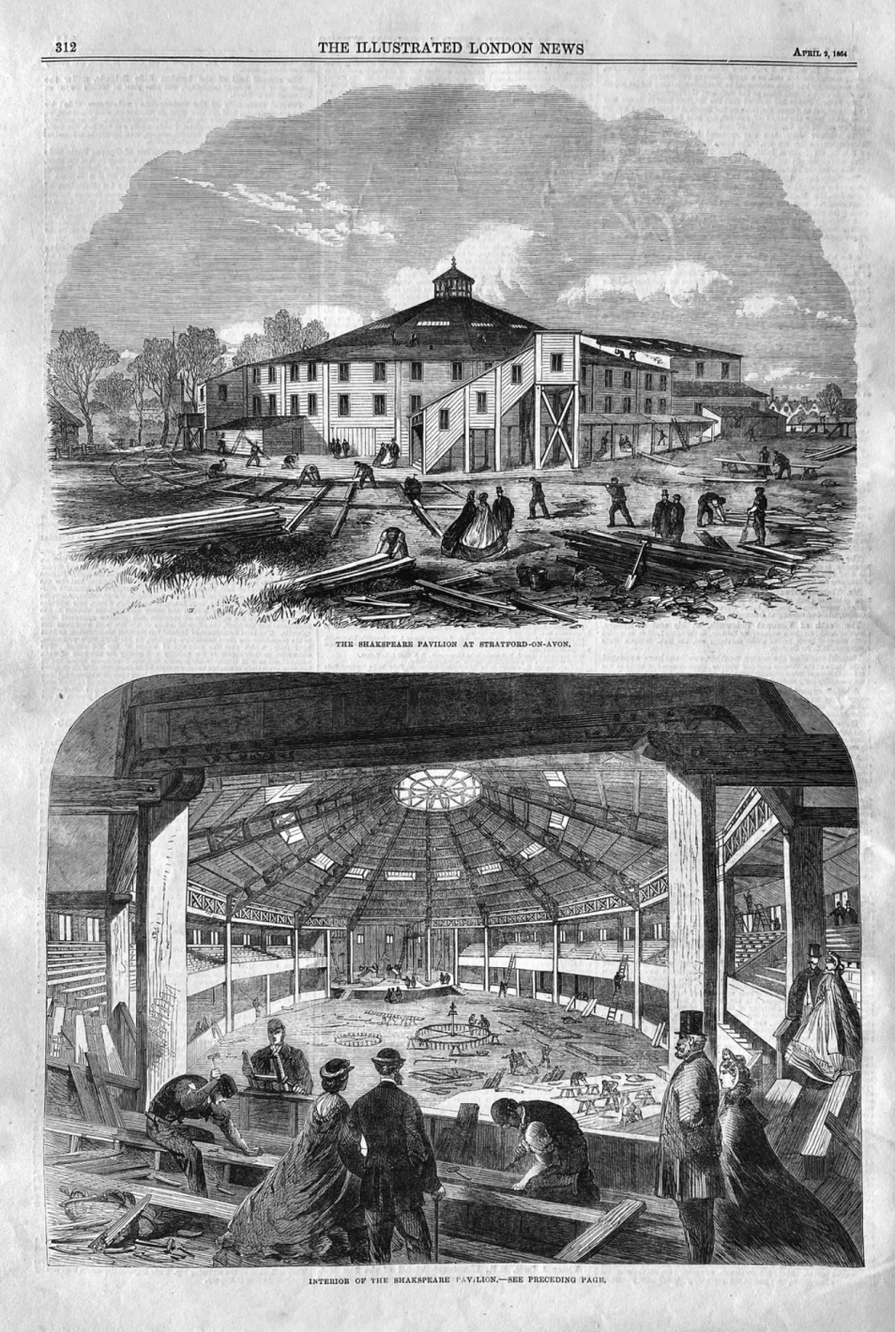 The Shakespeare Pavilion.  1864.