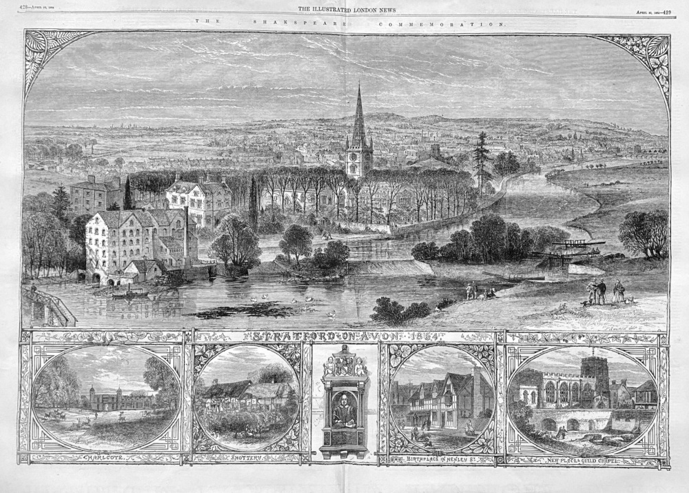 The Shakespeare Commemoration.  1864.