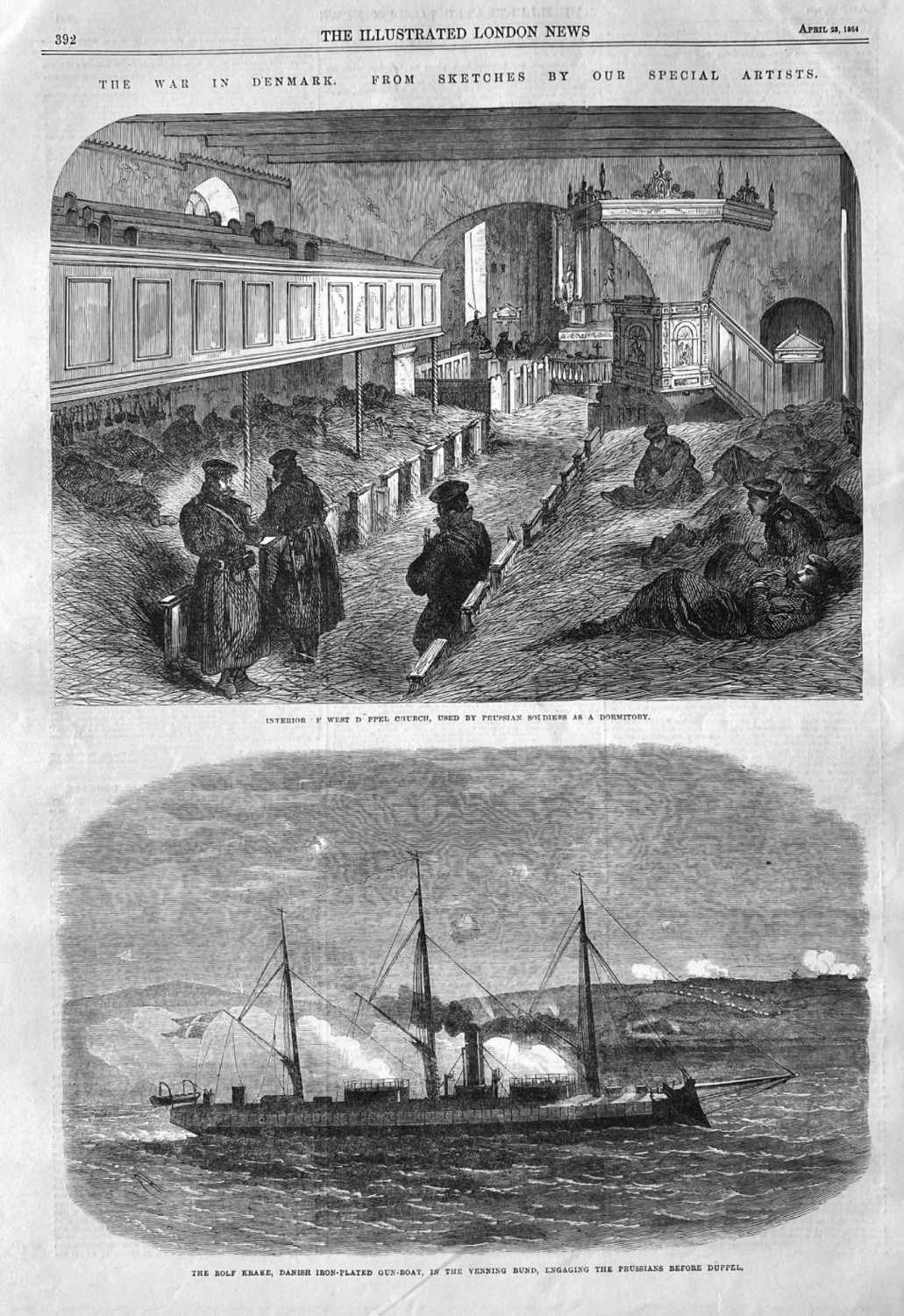 The War in Denmark.  1864.