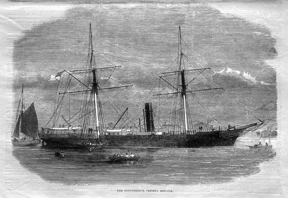 The Confederate Cruiser  Georgia.  1864.
