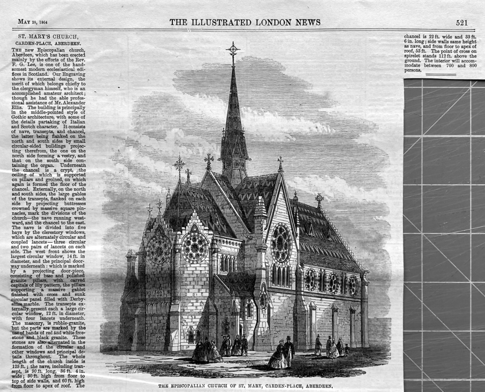 St Mary's Church, Carden-Place, Aberdeen.  1864.