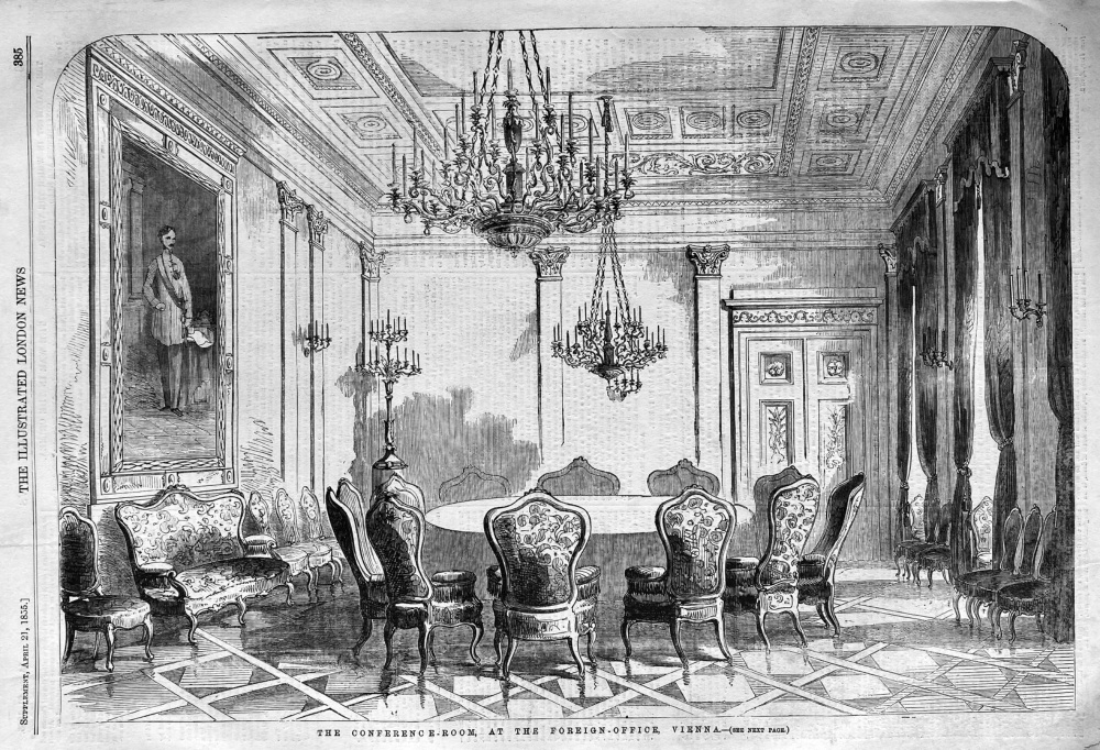 The Conference-Room, at the Foreign-Office, Vienna.  1855.