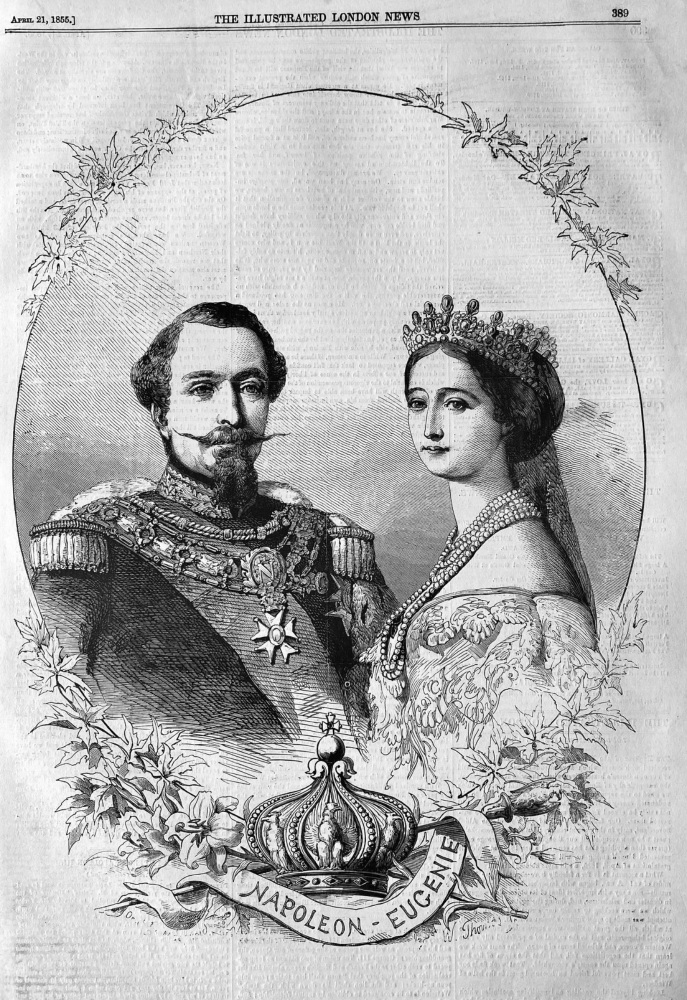 Napoleon  & Eugenie.  1855.