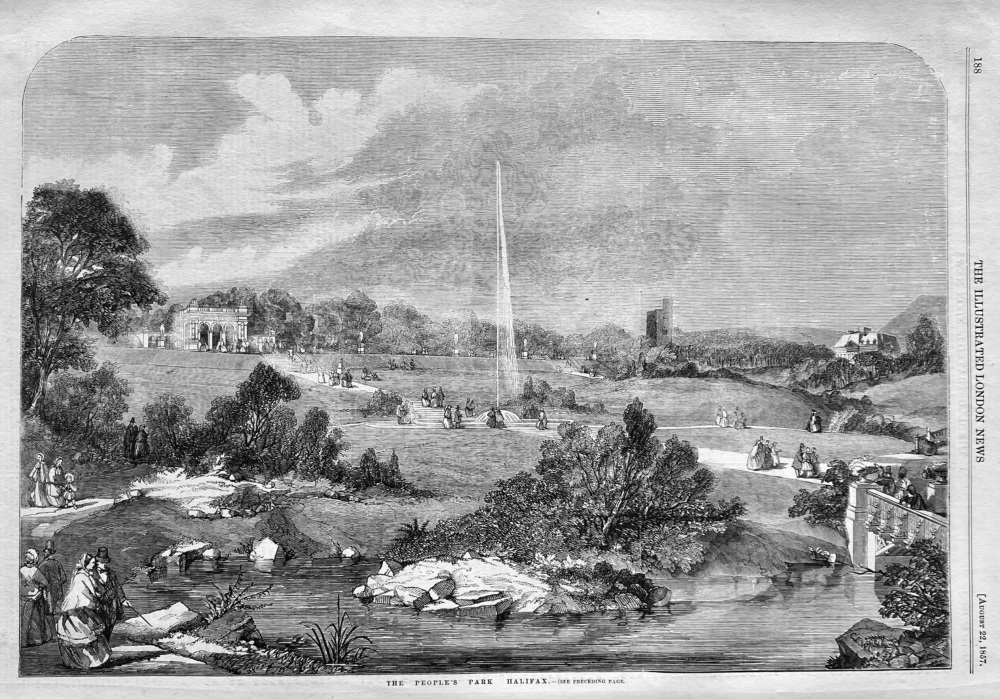 The People's Park.  Halifax.  1857.