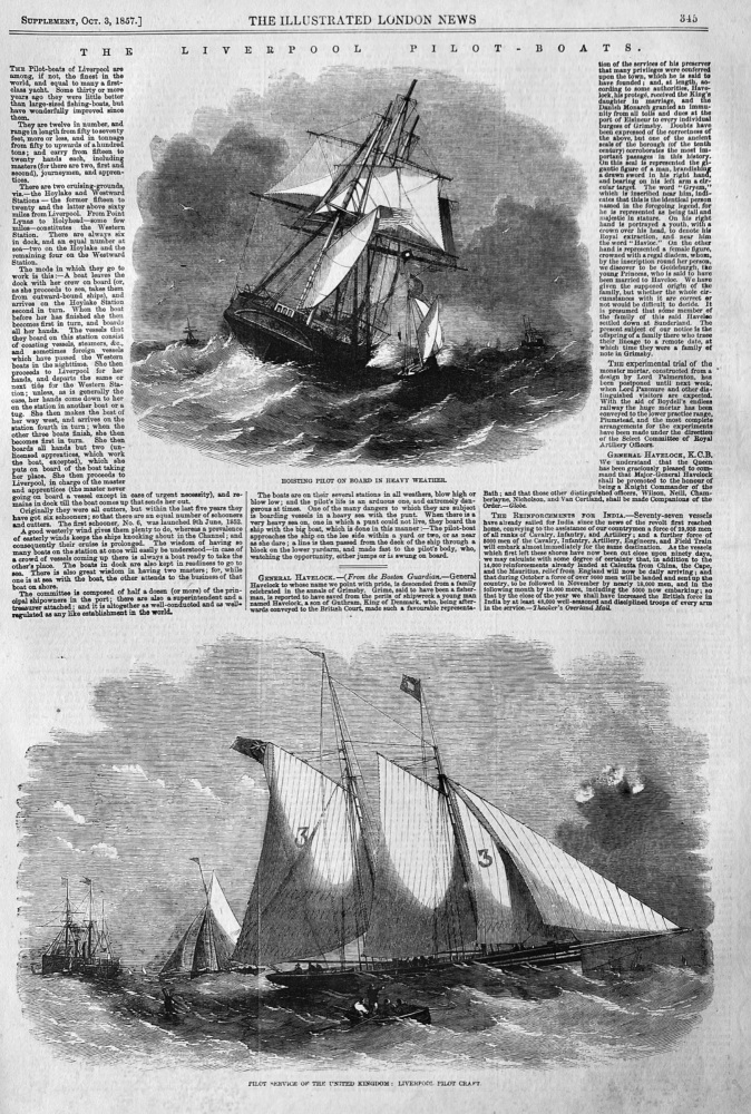 The Liverpool Pilot-Boats.  1857.