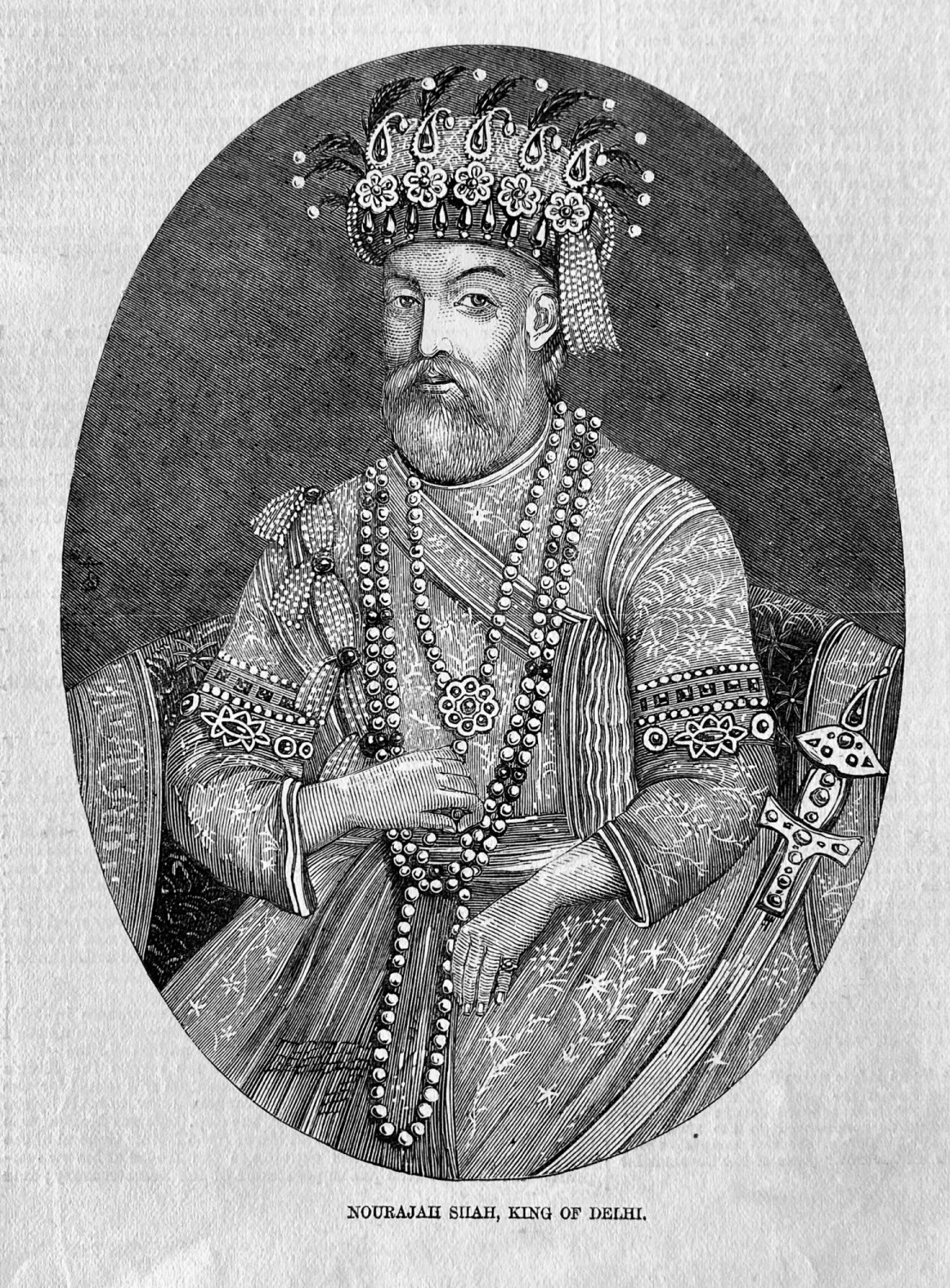 Nourajah  Shah,  King of Delhi. 1857.