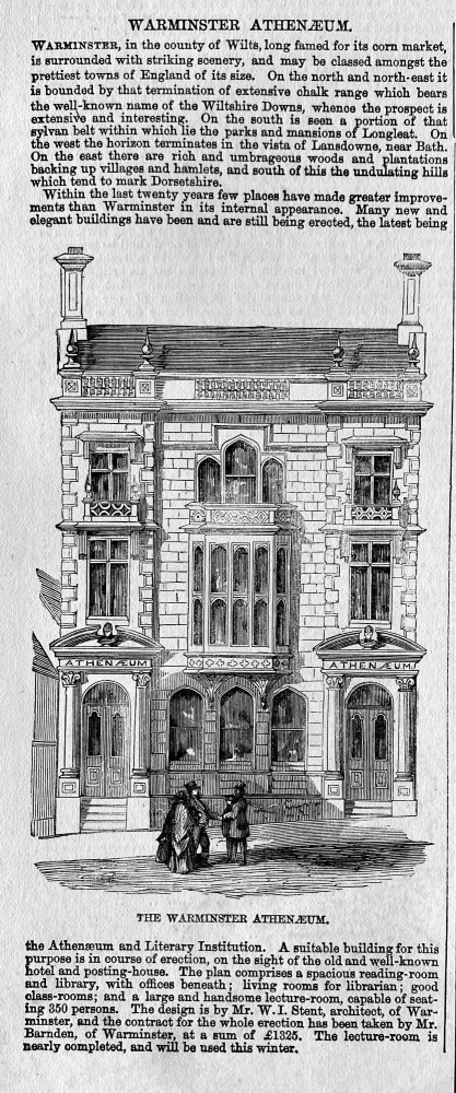 Warminster Athenaeum.  1857.
