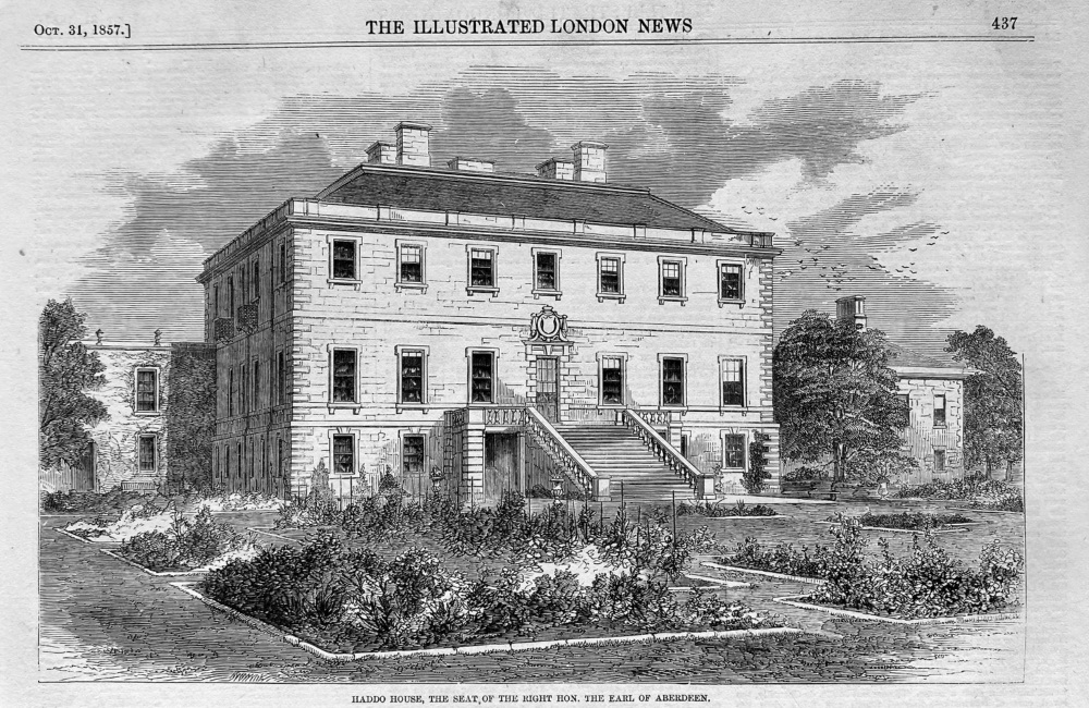 Haddo  House, the Seat of the Right Hon. the Earl of Aberdeen.  1857.