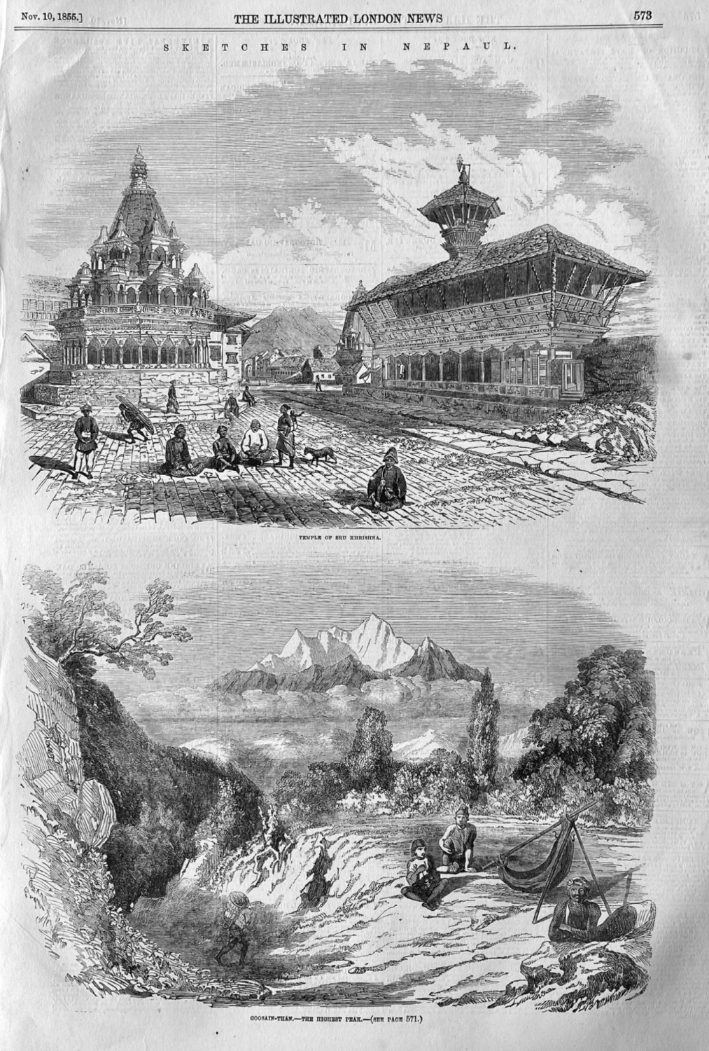 Sketches in Nepaul.  1855.