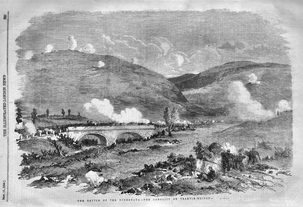 The Battle of the Tchernaya.-  the Conflict on Traktir - Bridge,  1855.