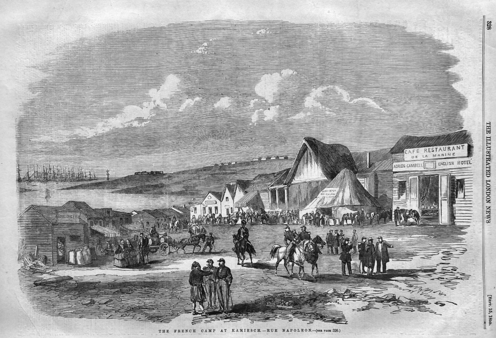The French Camp at Kamiesch.- Rue Napoleon.  1855.