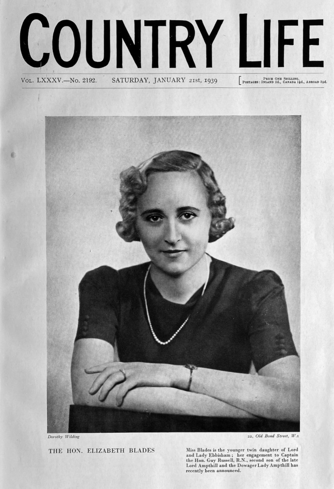 Country Life,  January 21st, 1939.