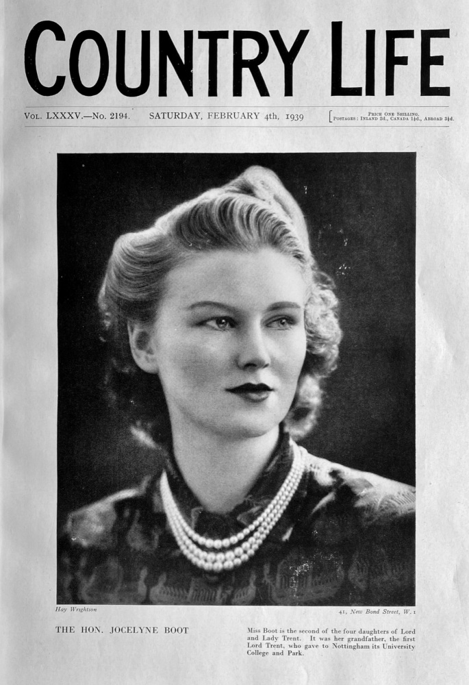 Country Life,  February 4th, 1939.