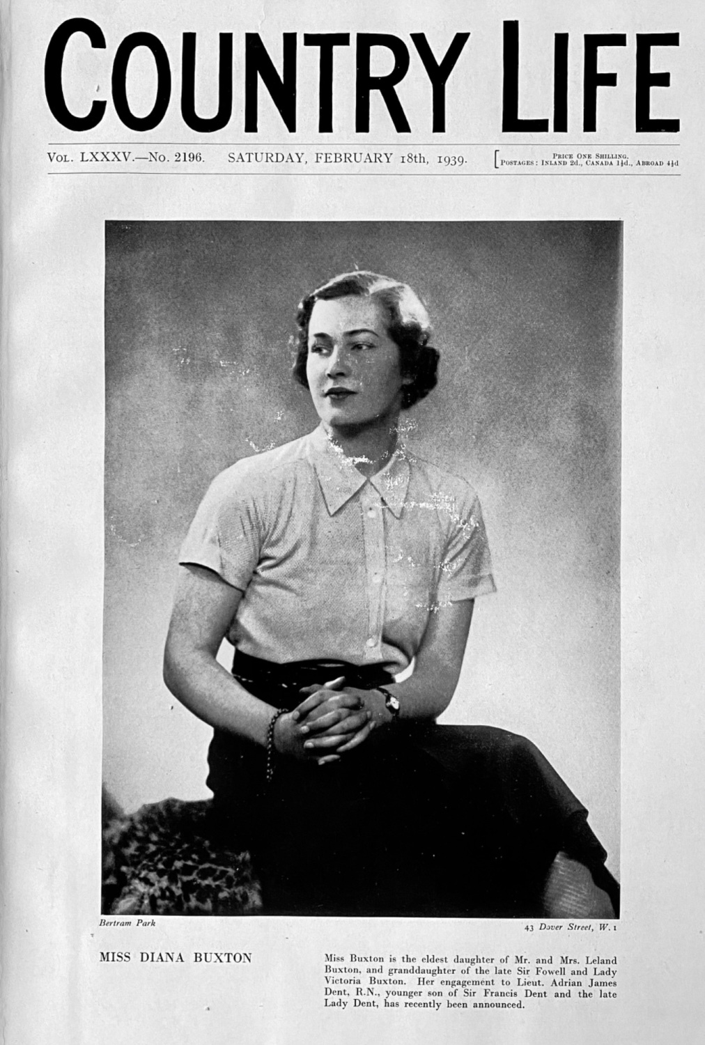 Country Life,  February 18th, 1939.