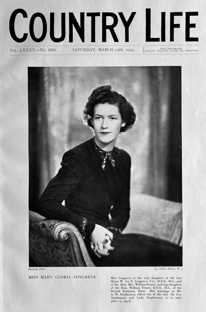 Country Life,  March 25th, 1939.