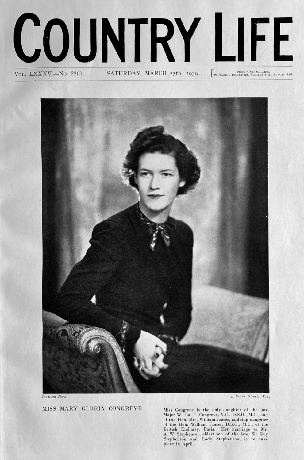 Country Life,  March 25th, 1939.