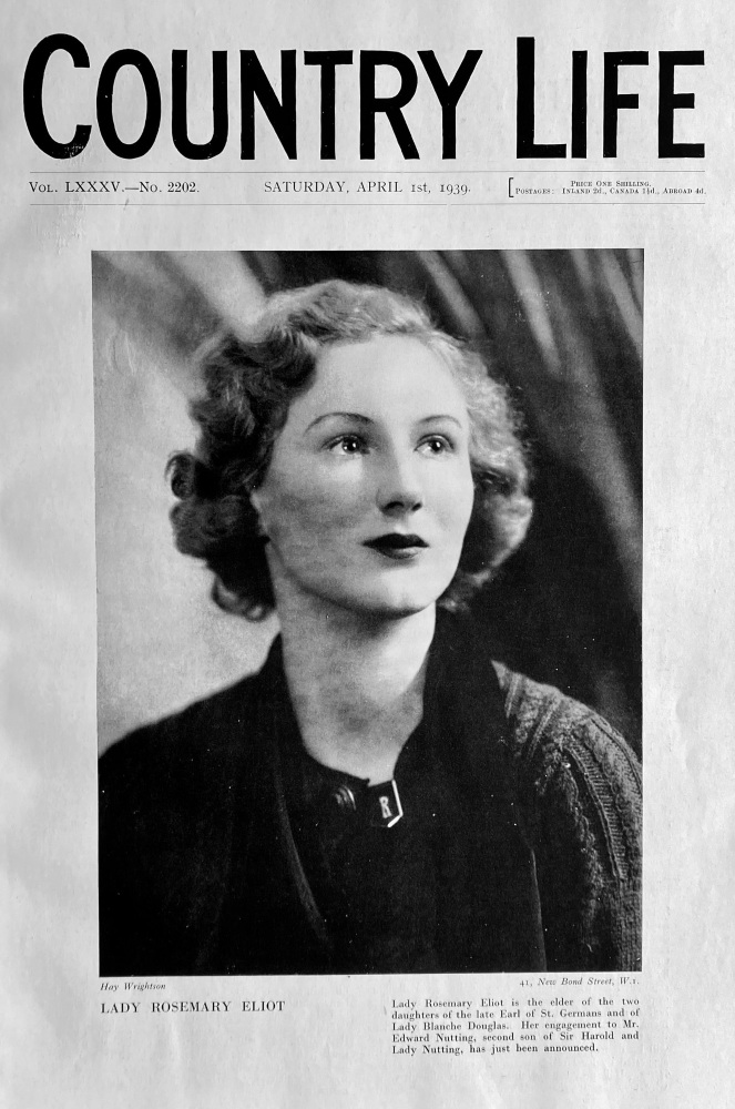 Country Life,  April 1st, 1939.