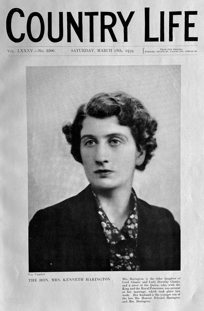 Country Life, March 18th, 1939.