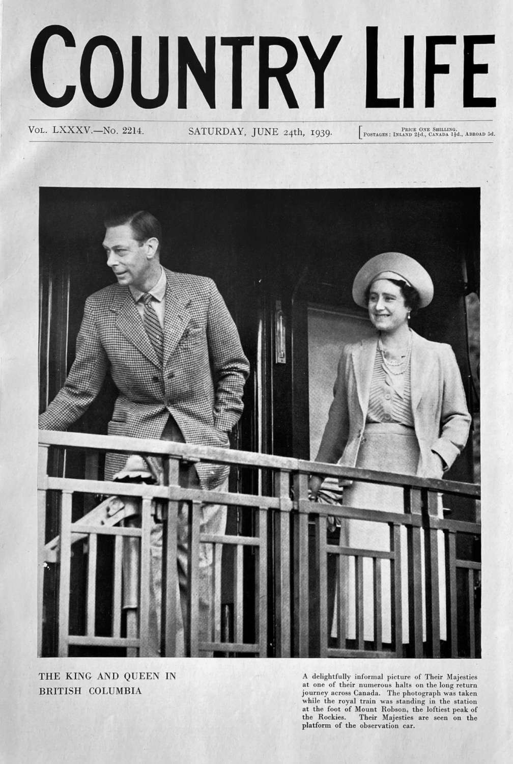 Country Life,  June 24th, 1939.