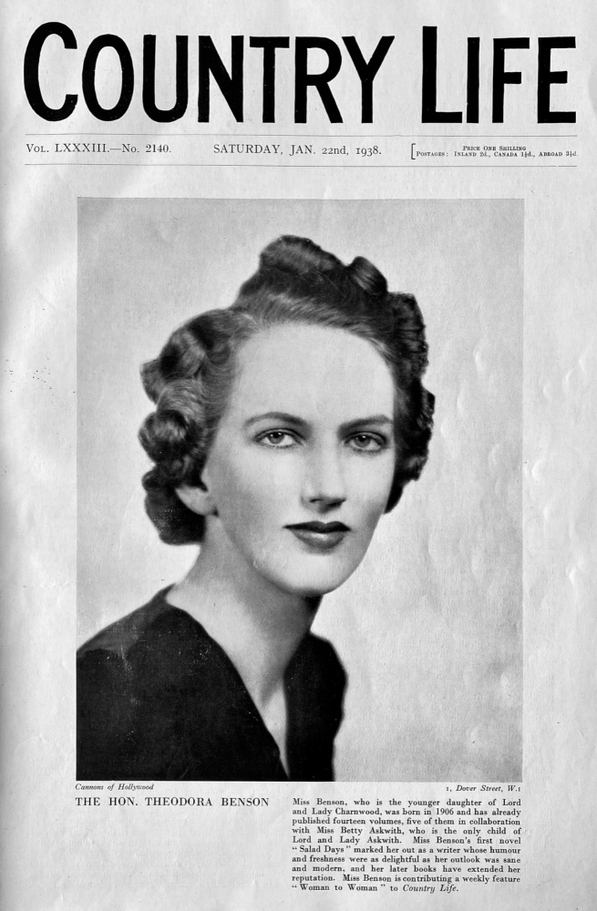 Country Life,  January 22nd, 1938.