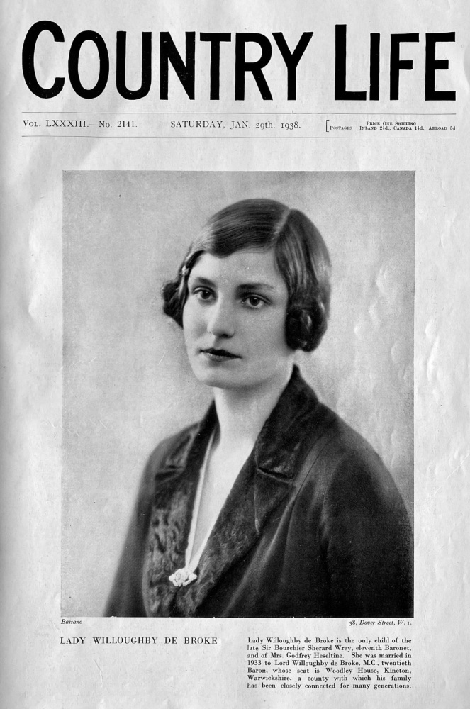 Country Life, January 29th, 1938.