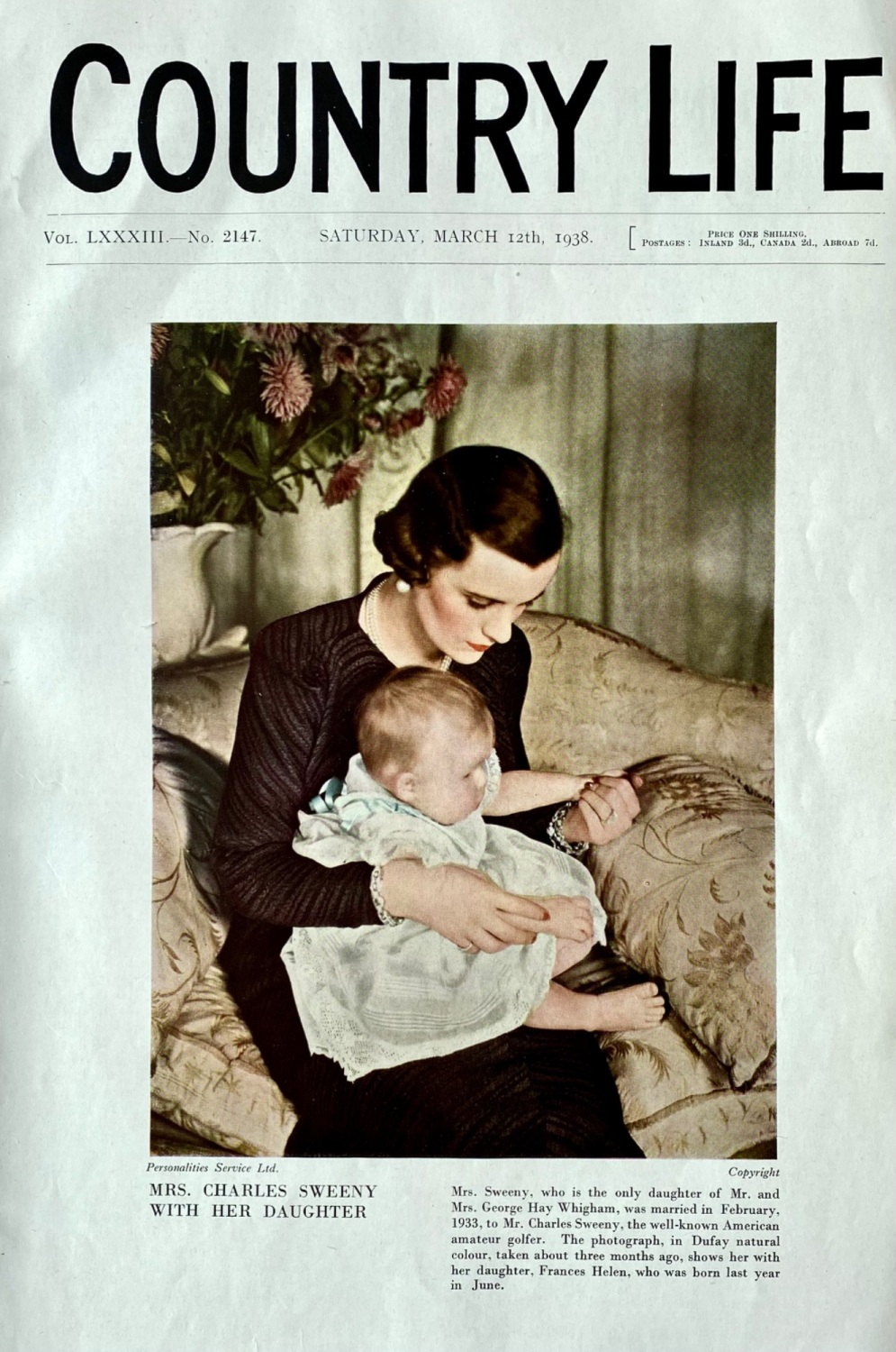 Country Life,  March 12th, 1938.