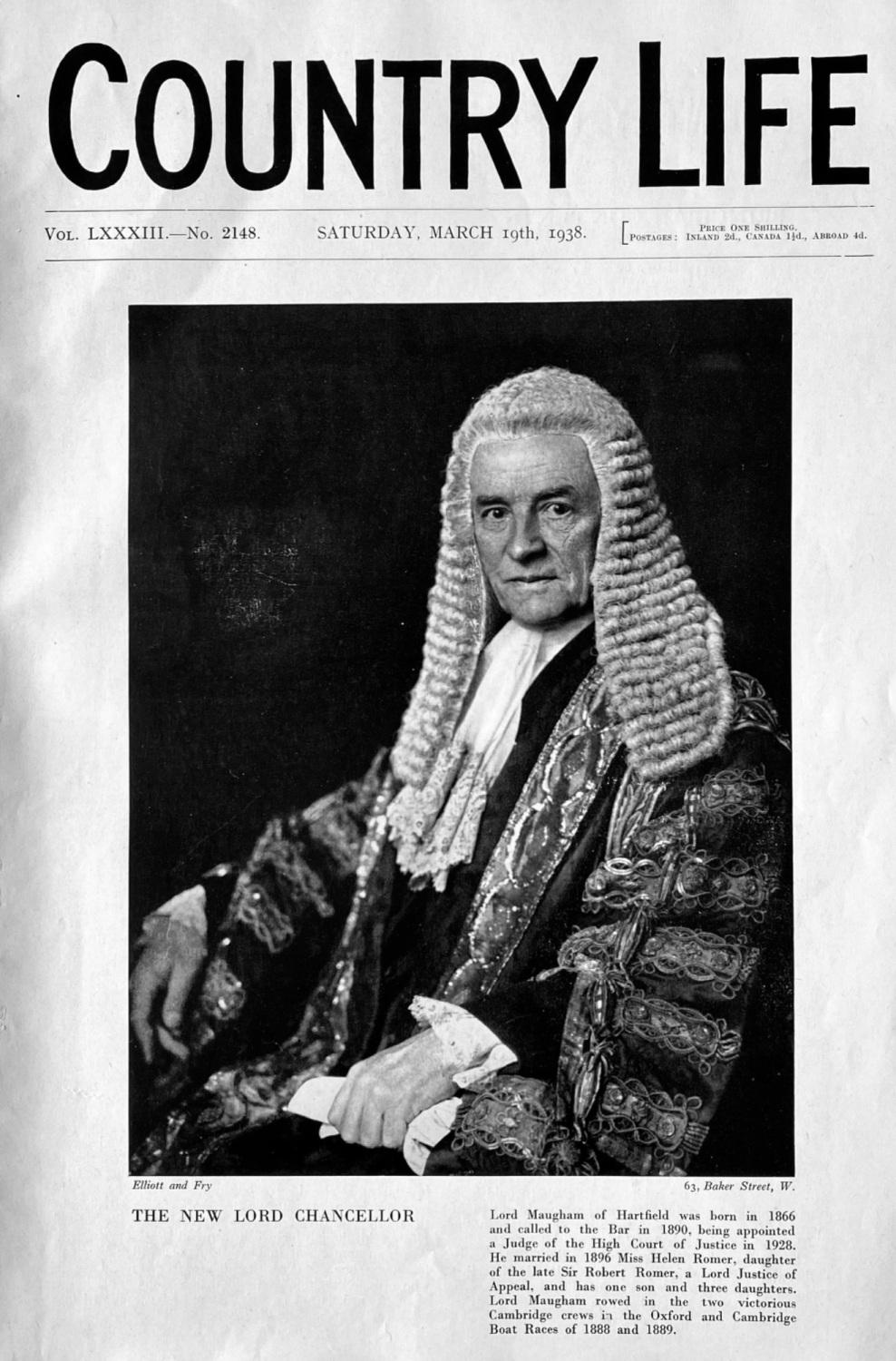 Country Life, March 19th, 1938.