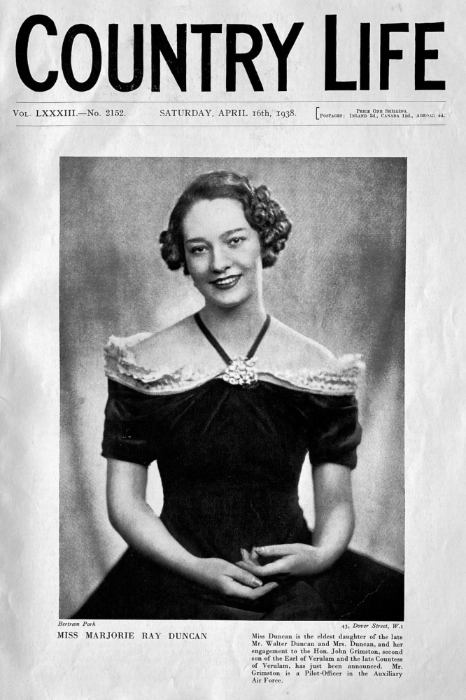 Country Life, April 16th, 1938.