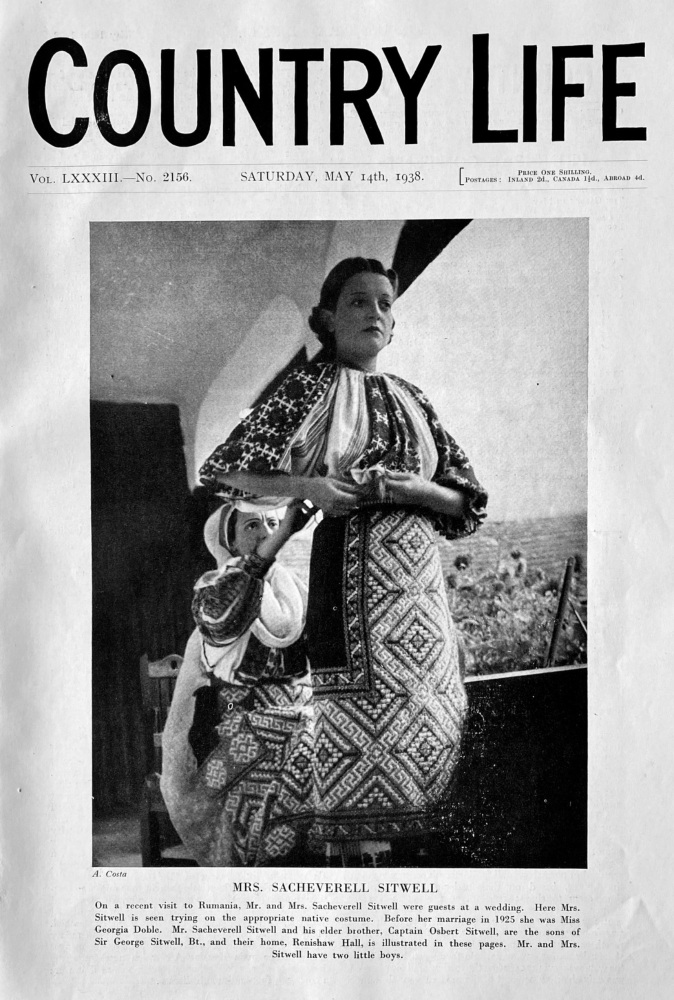 Country Life,  May 14th, 1938.