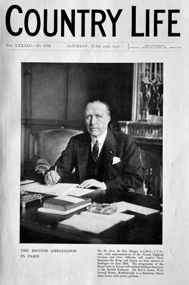 Country Life,  June 25th, 1938.