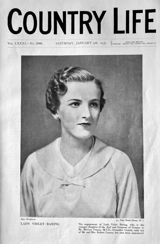 Country Life,  January 9th, 1937.