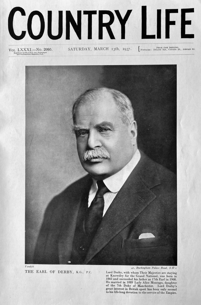 Country Life,  March 13th, 1937.