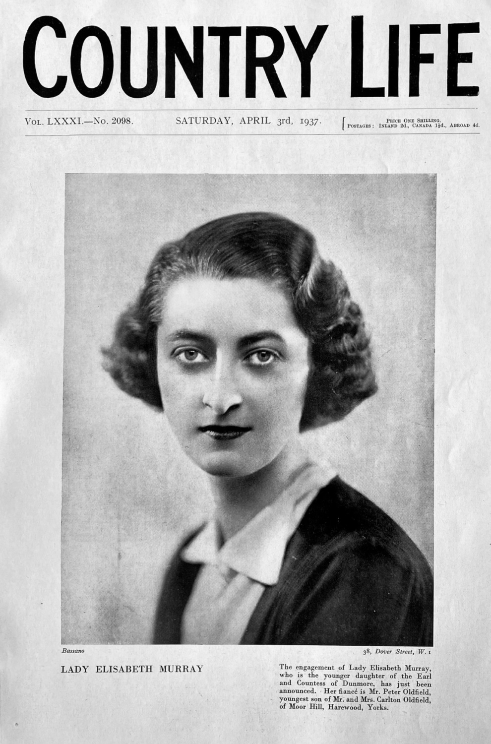 Country Life,  April 3rd,  1937.