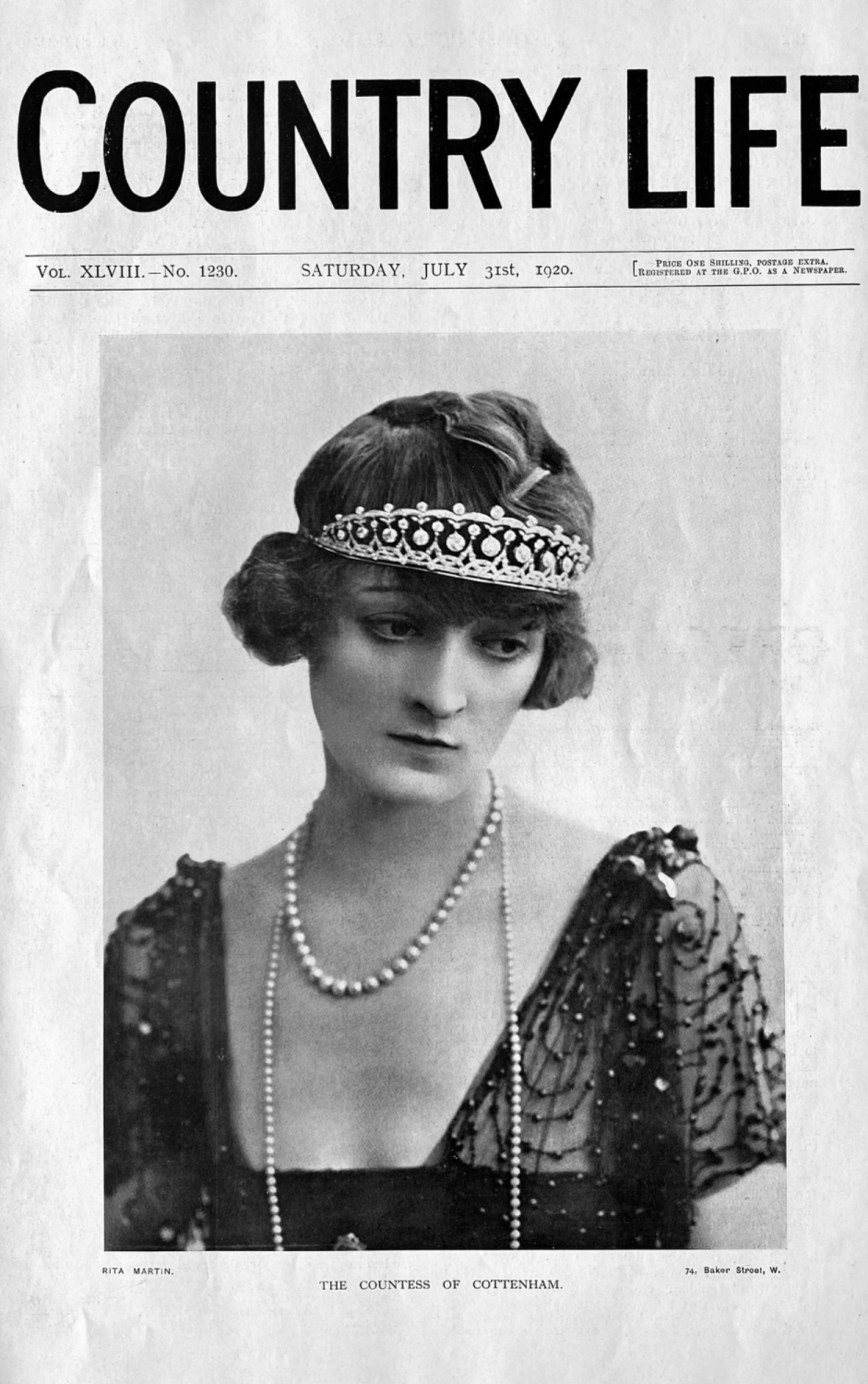 The Countess of Cottenham.  1920.