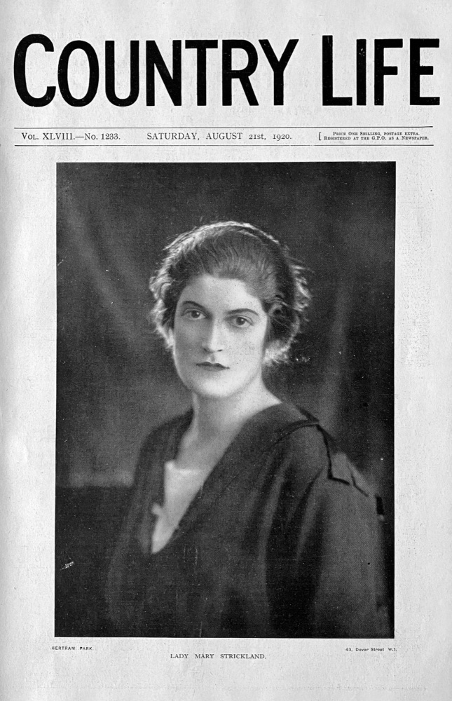 Lady Mary Strickland.  1920.