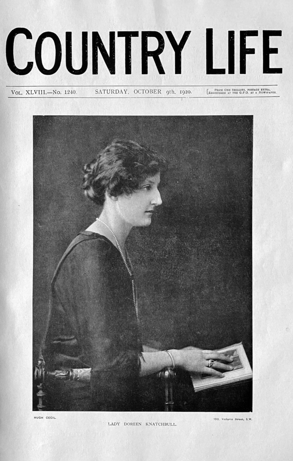 Lady Doreen Knatchbull.  1920.