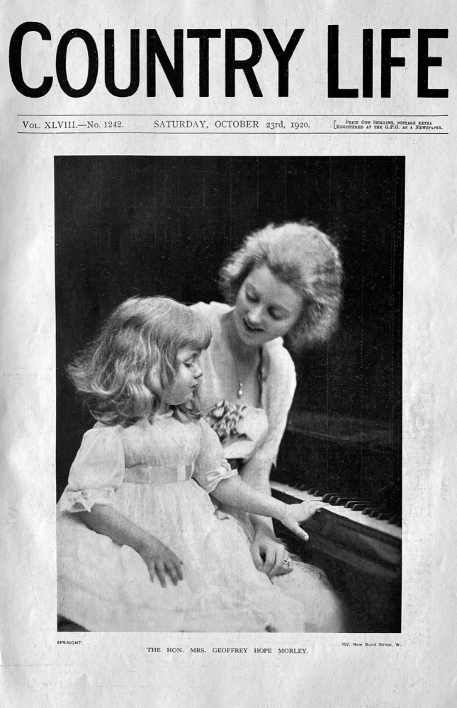 The Hon. Mrs. Geoffrey Hope Morley.  1920.