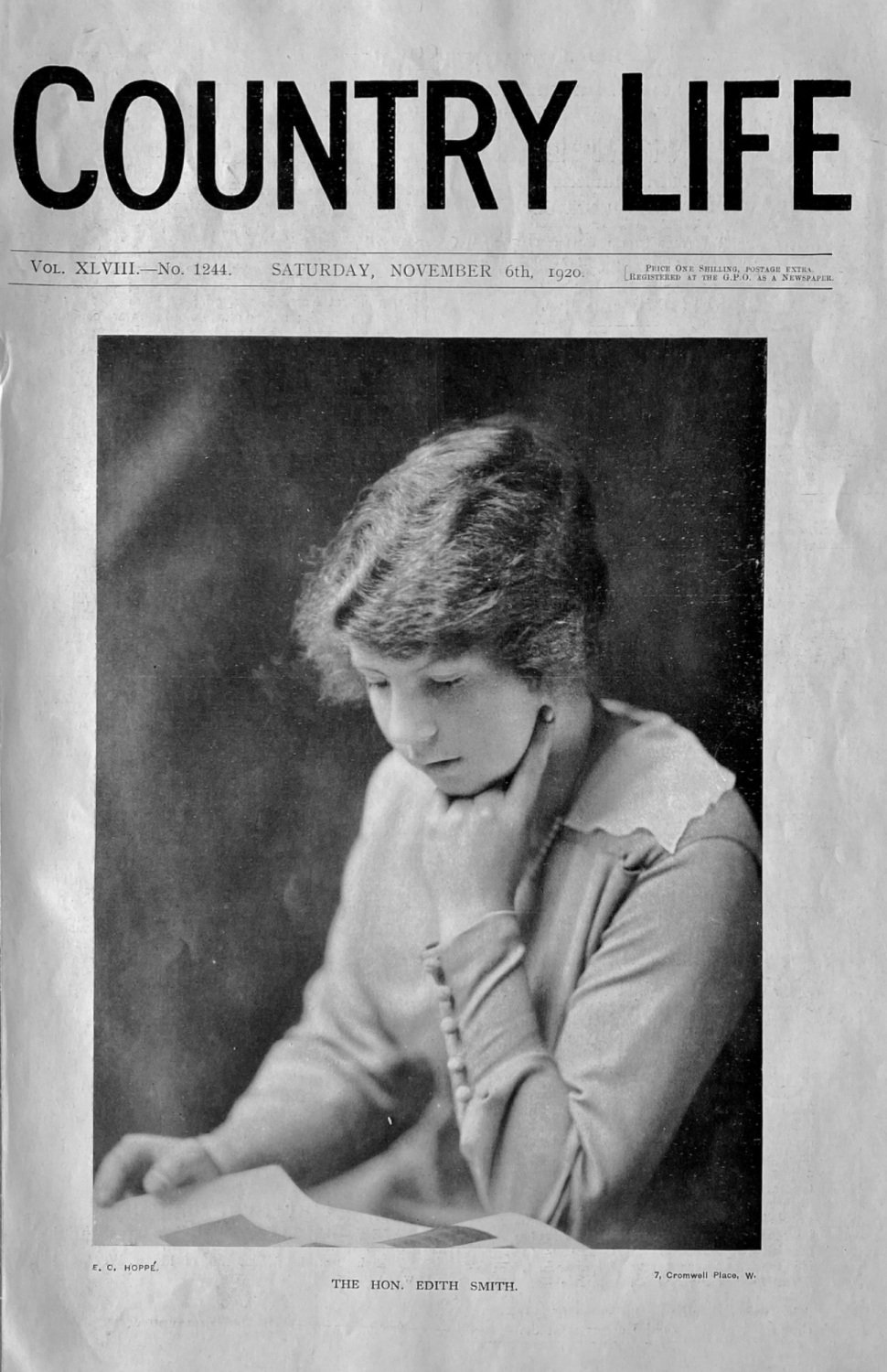 The Hon. Edith Smith.  1920.