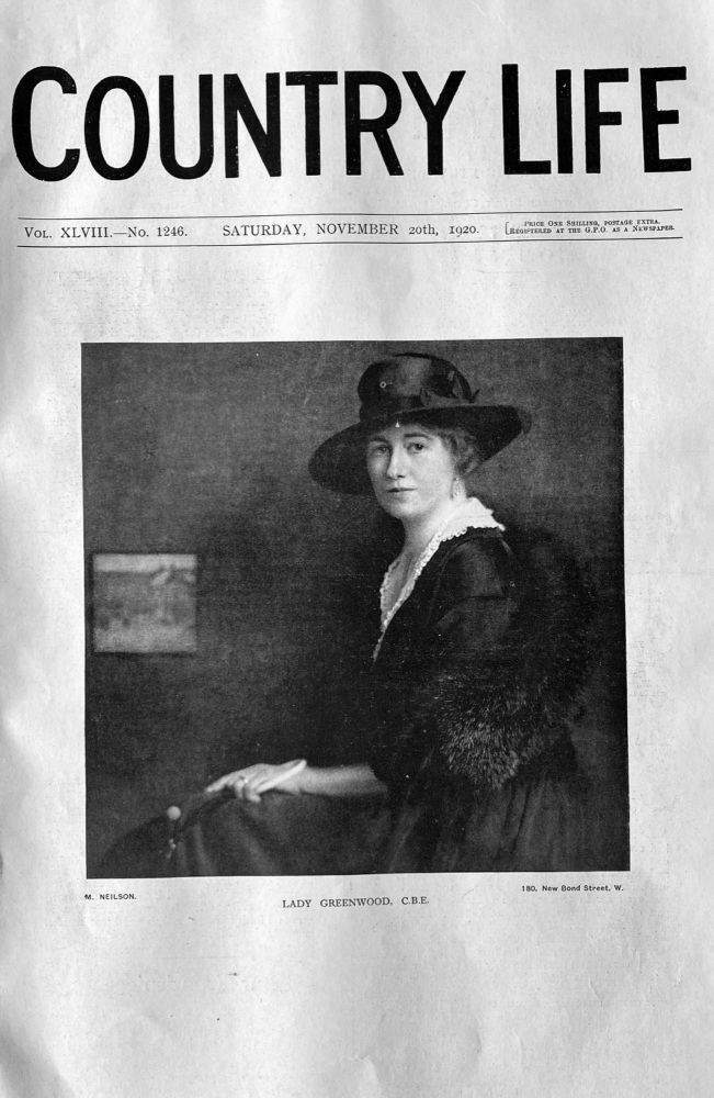 Lady Greenwood,  C.B.E.  1920.