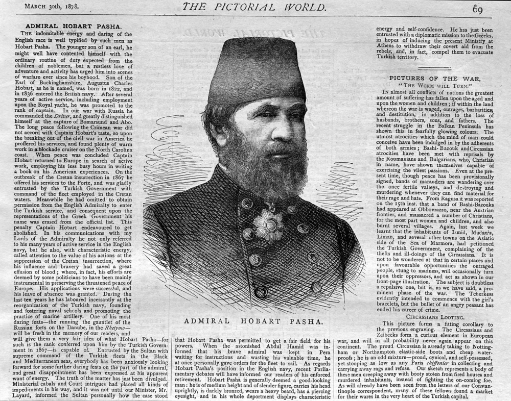 Admiral  Hobart Pasha.  1878.