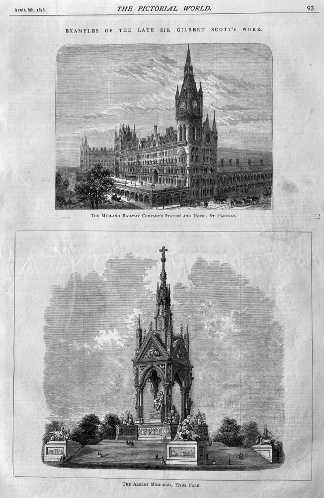 Examples of the Late Sir Gilbert Scott's Work.  1878.