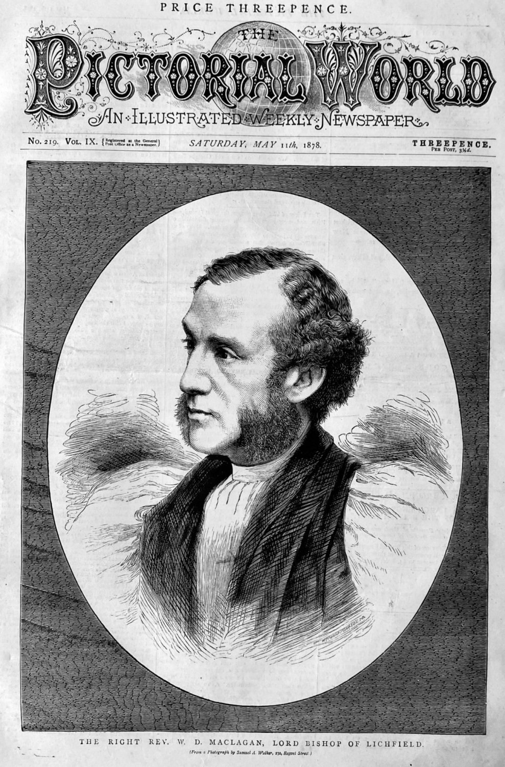 The Right Rev.  W. D.  Maclagan,  Lord Bishop of Lichfield.  1878.