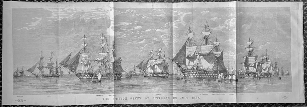 The Naval Review at Spithead -  1853