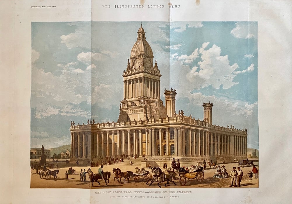 The New Town Hall, Leeds - 1858