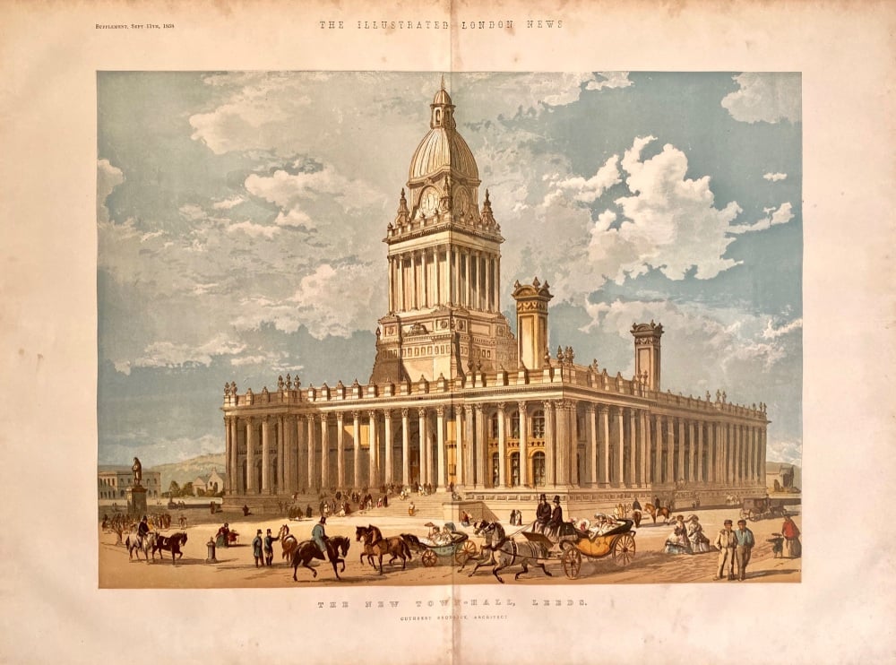 The New Town Hall, Leeds - 1858