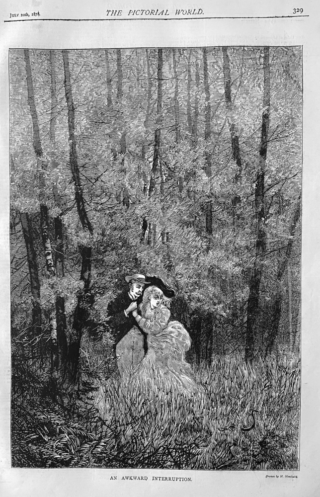 An Awkward Interruption.  1878.